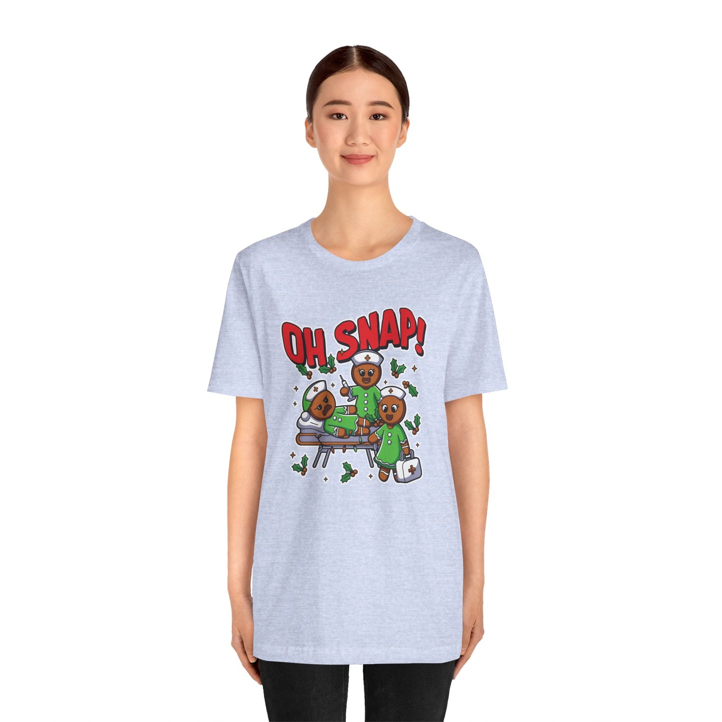 Christmas, Nurse, Oh Snap! - Unisex Jersey Short Sleeve Tee - 10351