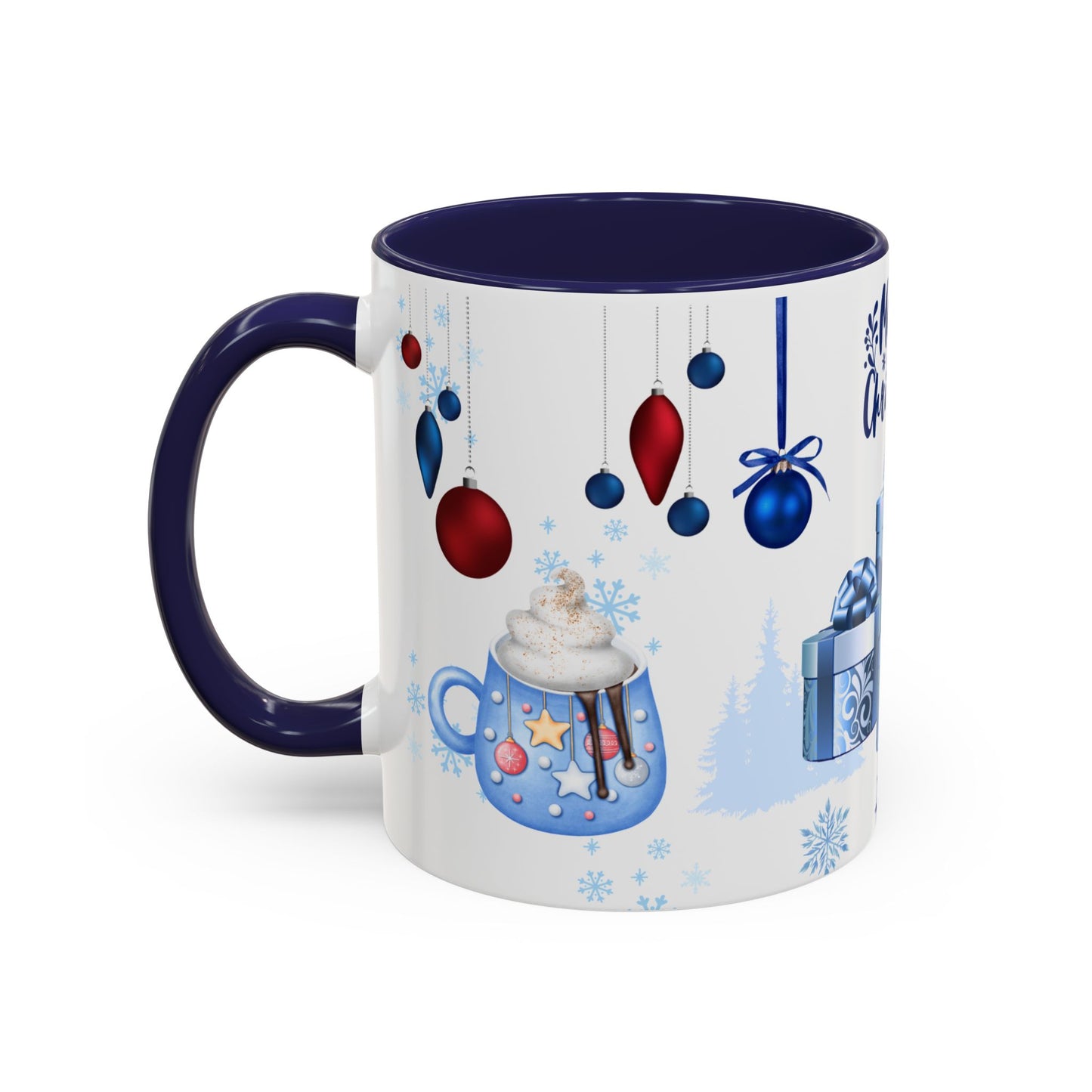 Blue Christmas - Accent Coffee Mug (11, 15oz)