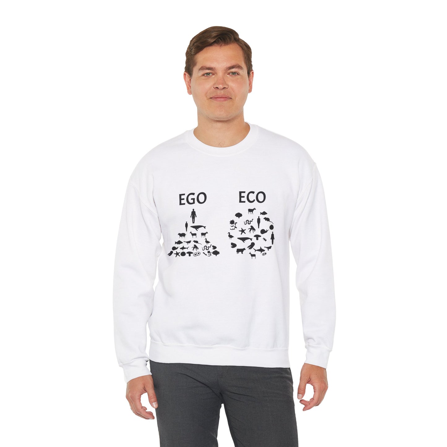 Ego VS Eco - Unisex Heavy Blend™ Crewneck Sweatshirt