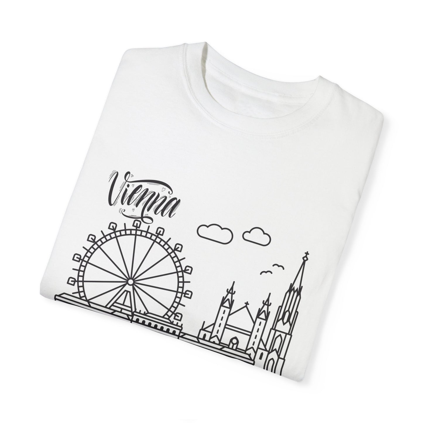 Vienna Unisex Garment-Dyed T-Shirt - Travel Souvenir Tee - 12205
