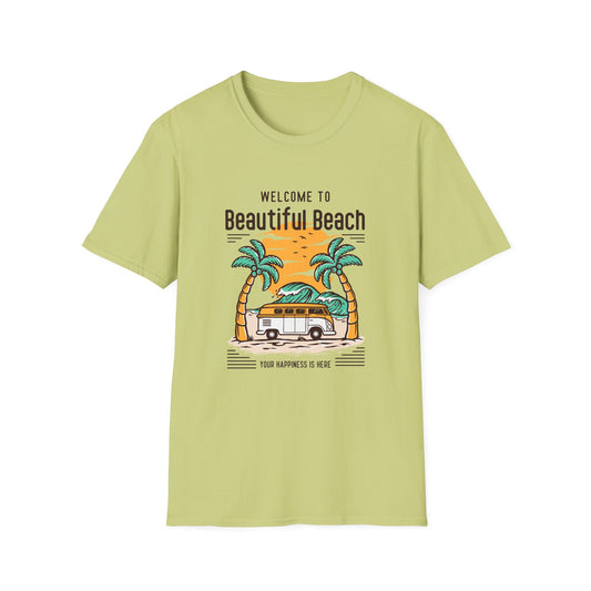 Welcome to Beautiful Beach - Unisex Softstyle T-Shirt - 10570