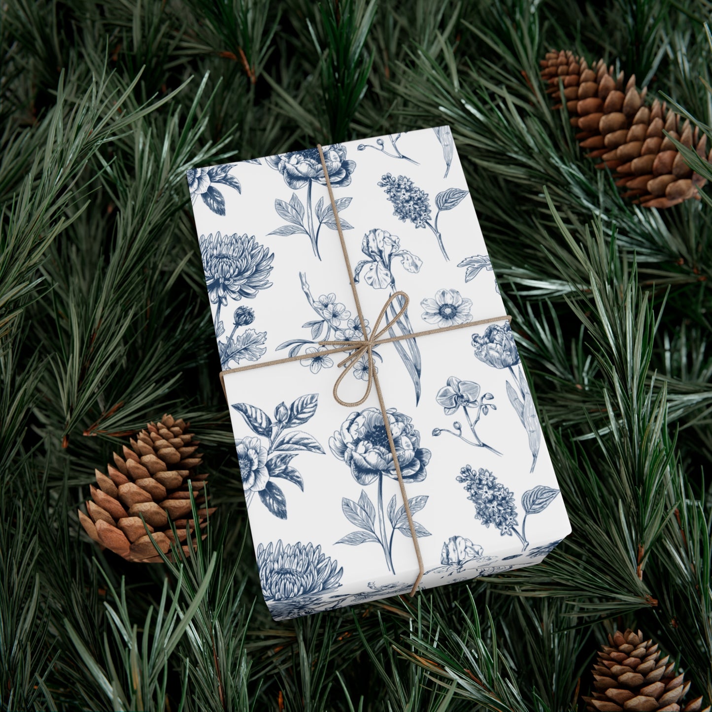 Blue Flowers - Gift Wrap Papers - 10313