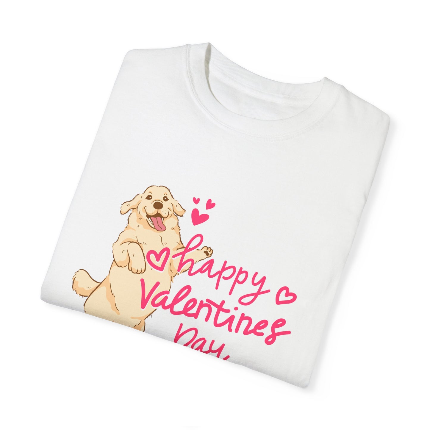 Dog, Happy Valentine's Day, XoXo - Unisex Garment-Dyed T-shirt - 11573