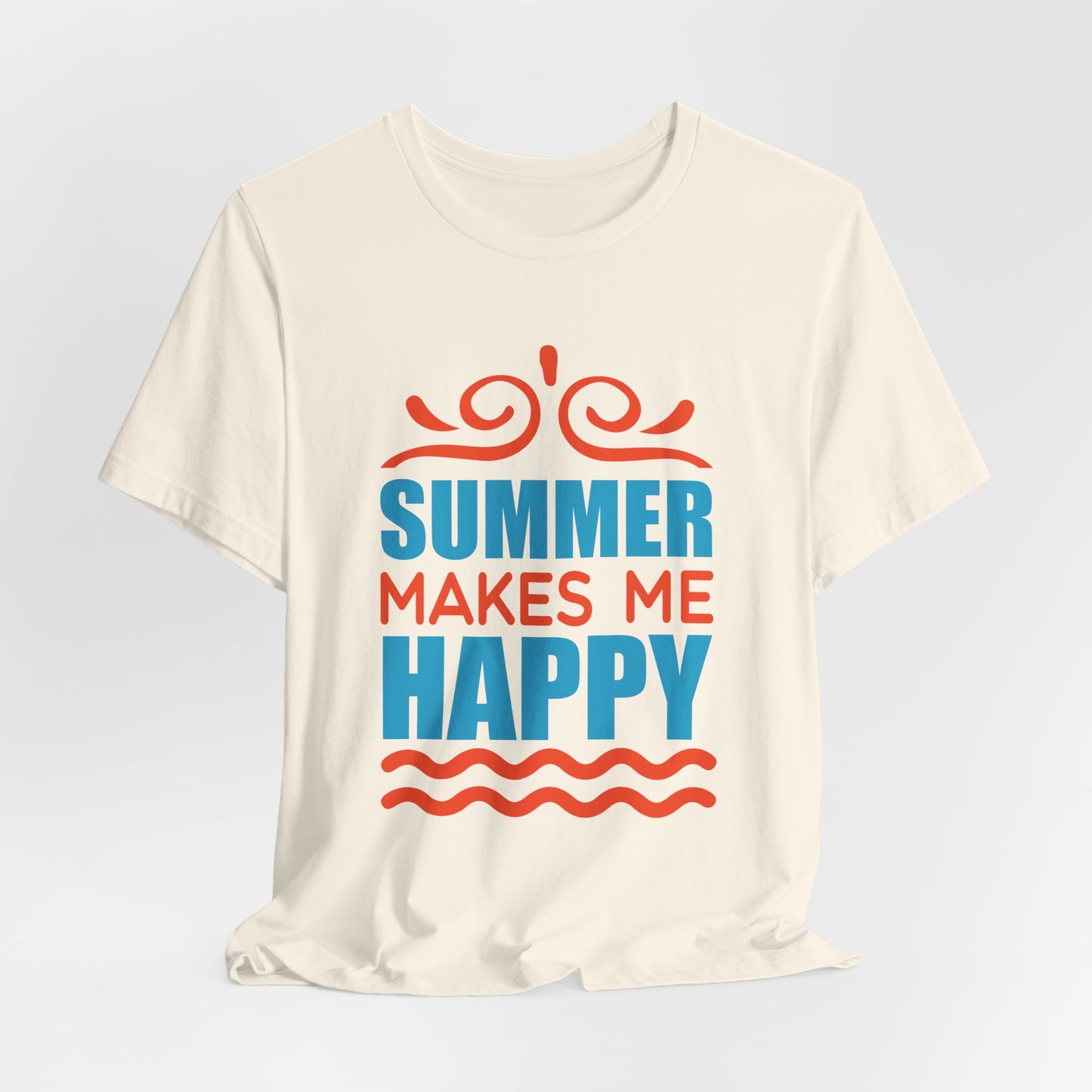 Summer Makes Me Happy - Unisex Jersey Short Sleeve Tee - 13189