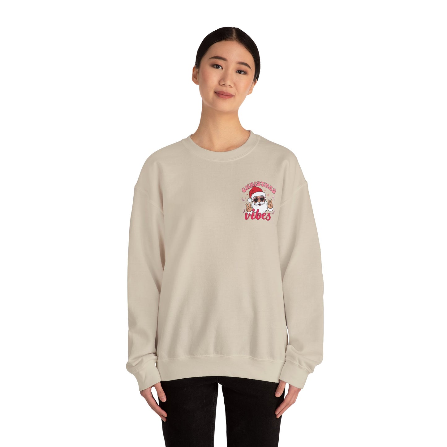 Santa, Christmas Vibes - Unisex Heavy Blend™ Crewneck Sweatshirt - 10171