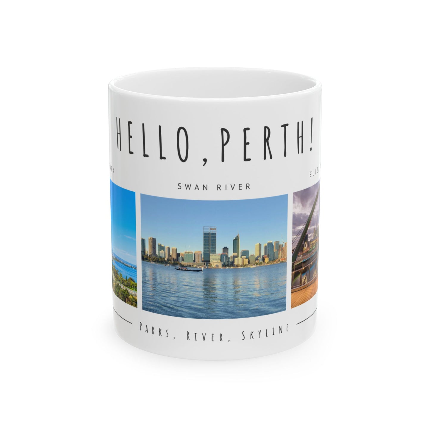 Hello Perth! Scenic Ceramic Mug - 11oz & 15oz - 12178