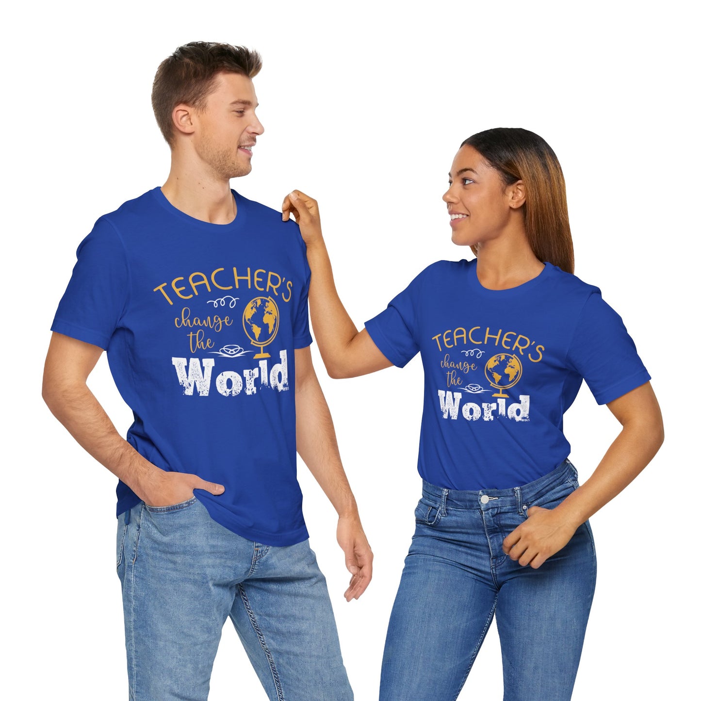 Teachers Change The World - Unisex Jersey Short Sleeve Tee