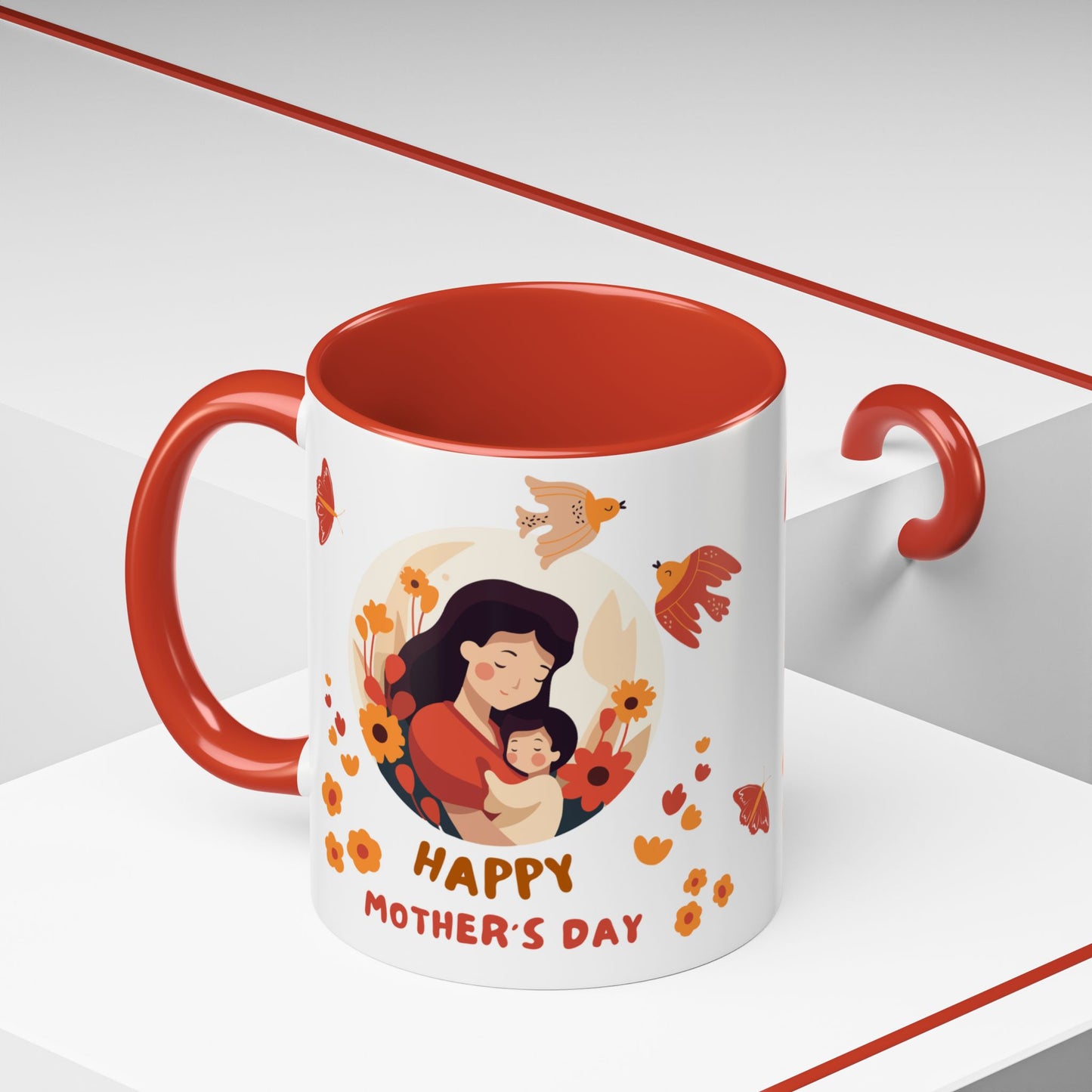 Happy Mother's Day - Accent Coffee Mug (11, 15oz) - 10885