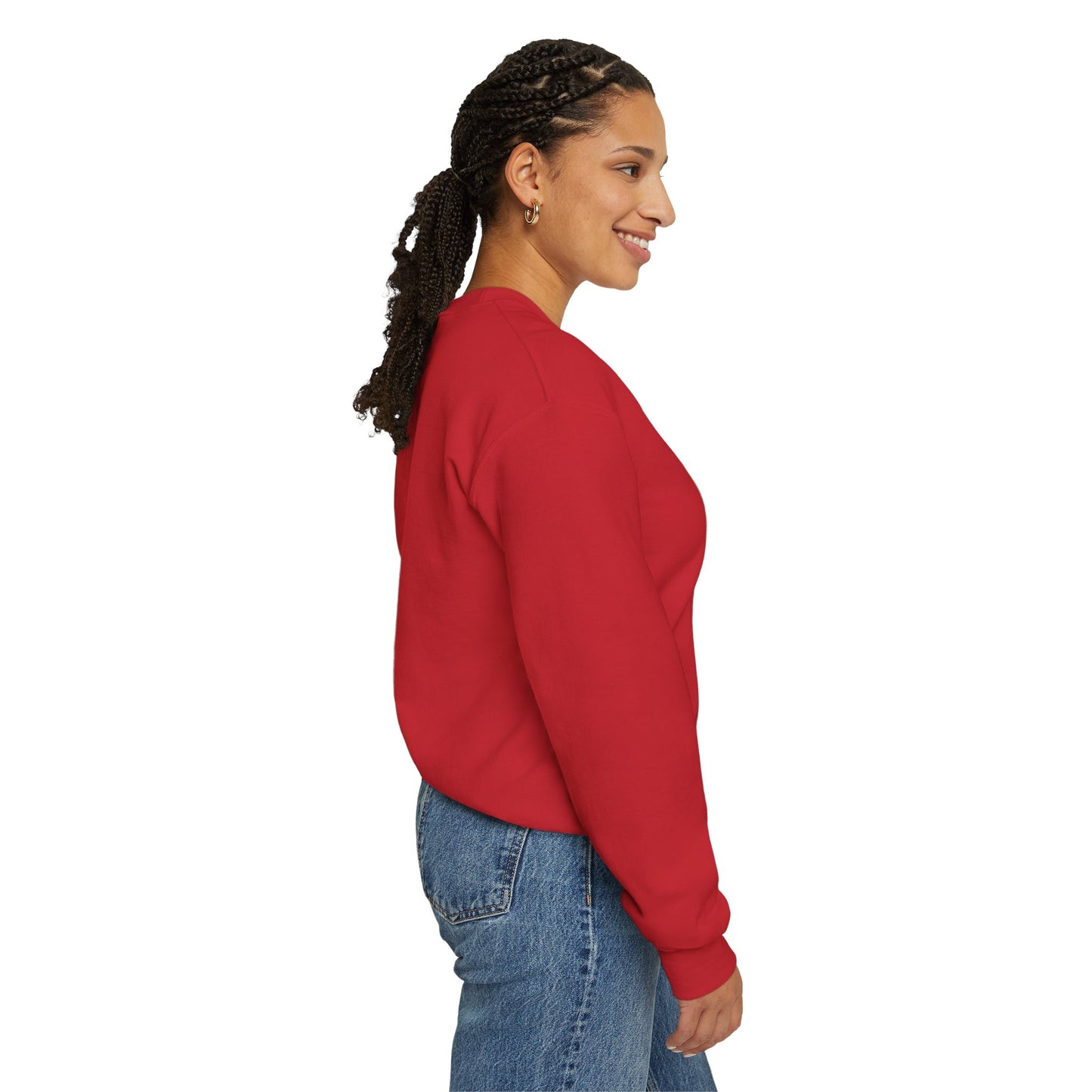 January Carnation Crewneck Sweatshirt — Customizable - 14673