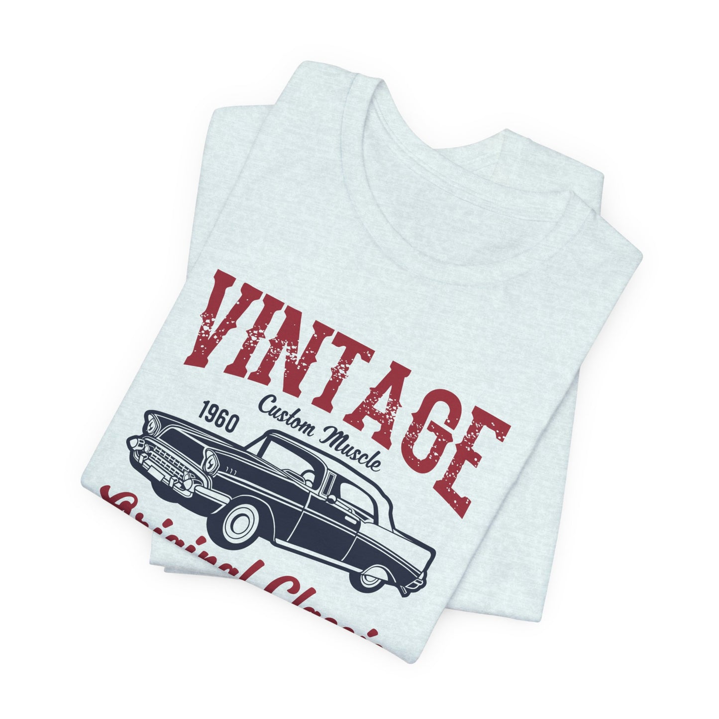 Vintage Custom Muscle, Original Classic - Unisex Jersey Short Sleeve Tee