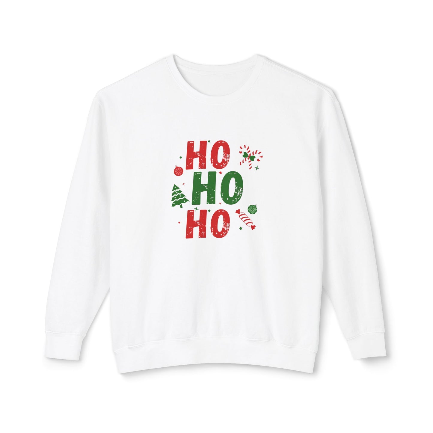 Ho Ho Ho - Unisex Lightweight Crewneck Sweatshirt - 10527