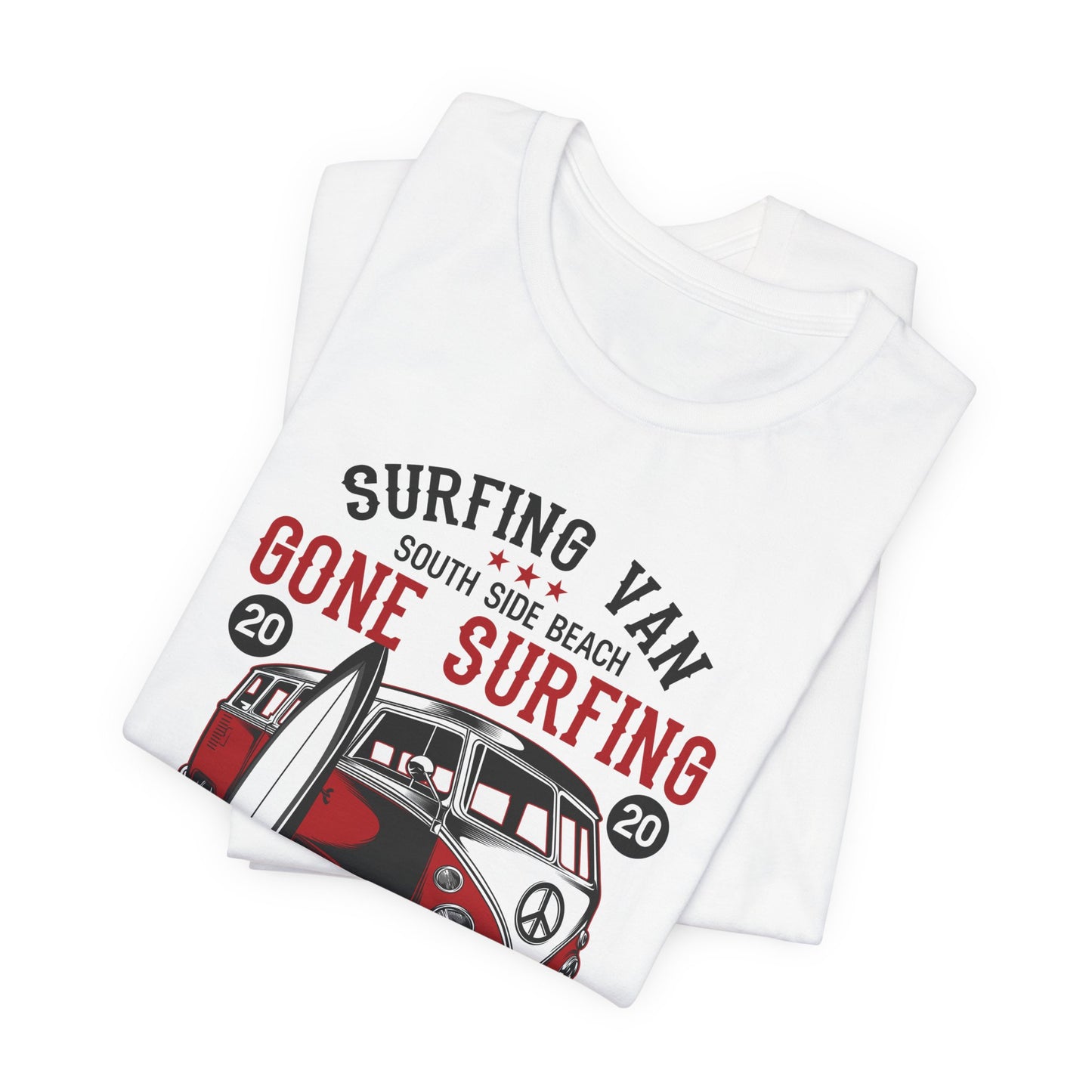 Surfing Van, Surfing Adventure - Unisex Jersey Short Sleeve Tee