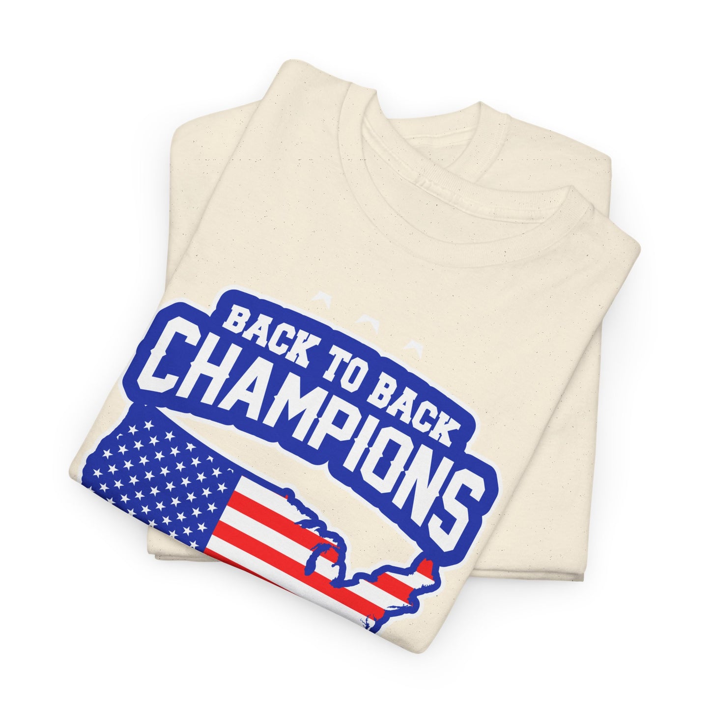 Back-to-Back Champions Unisex Tee | Perfect for Sports Fans, Casual Wear, Gifts, Fourth of July, BBQ Events - 13597