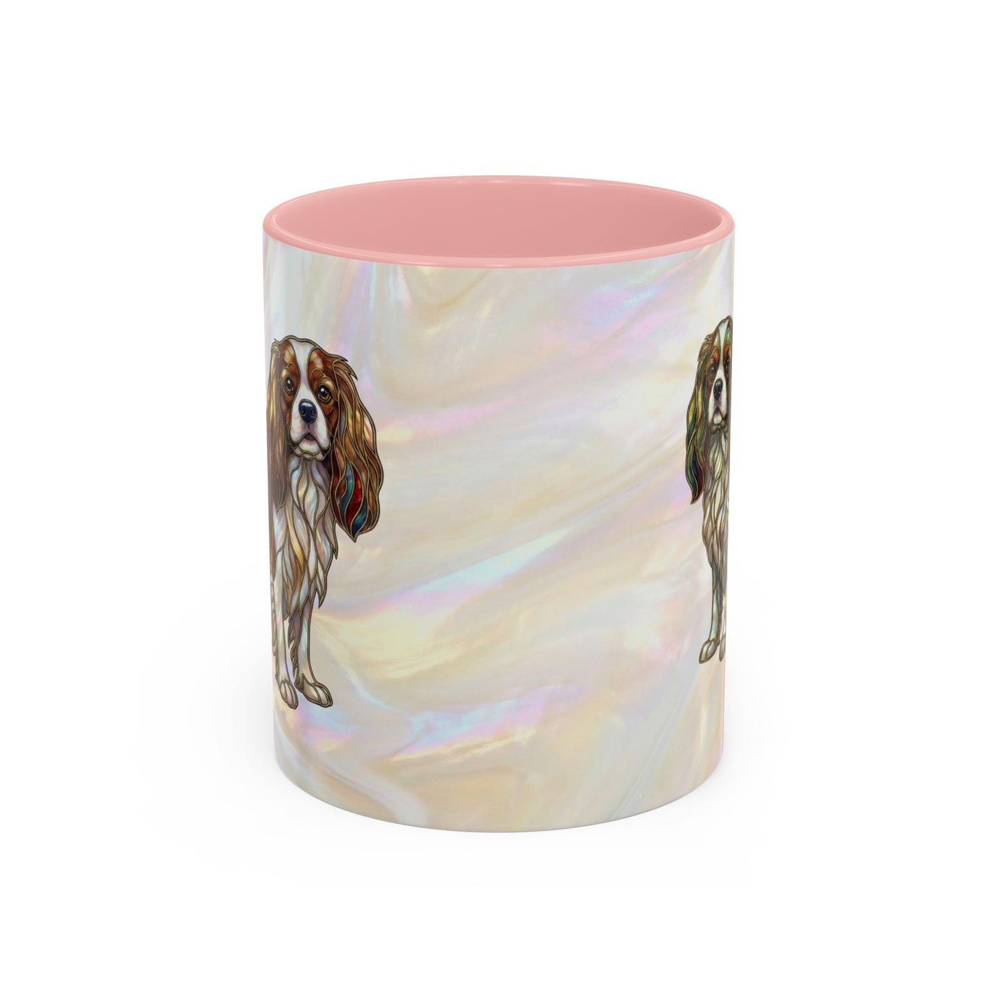 Cavalier King Charles Accent Coffee Mug -Stained Glass Style (11/15oz) - 14624