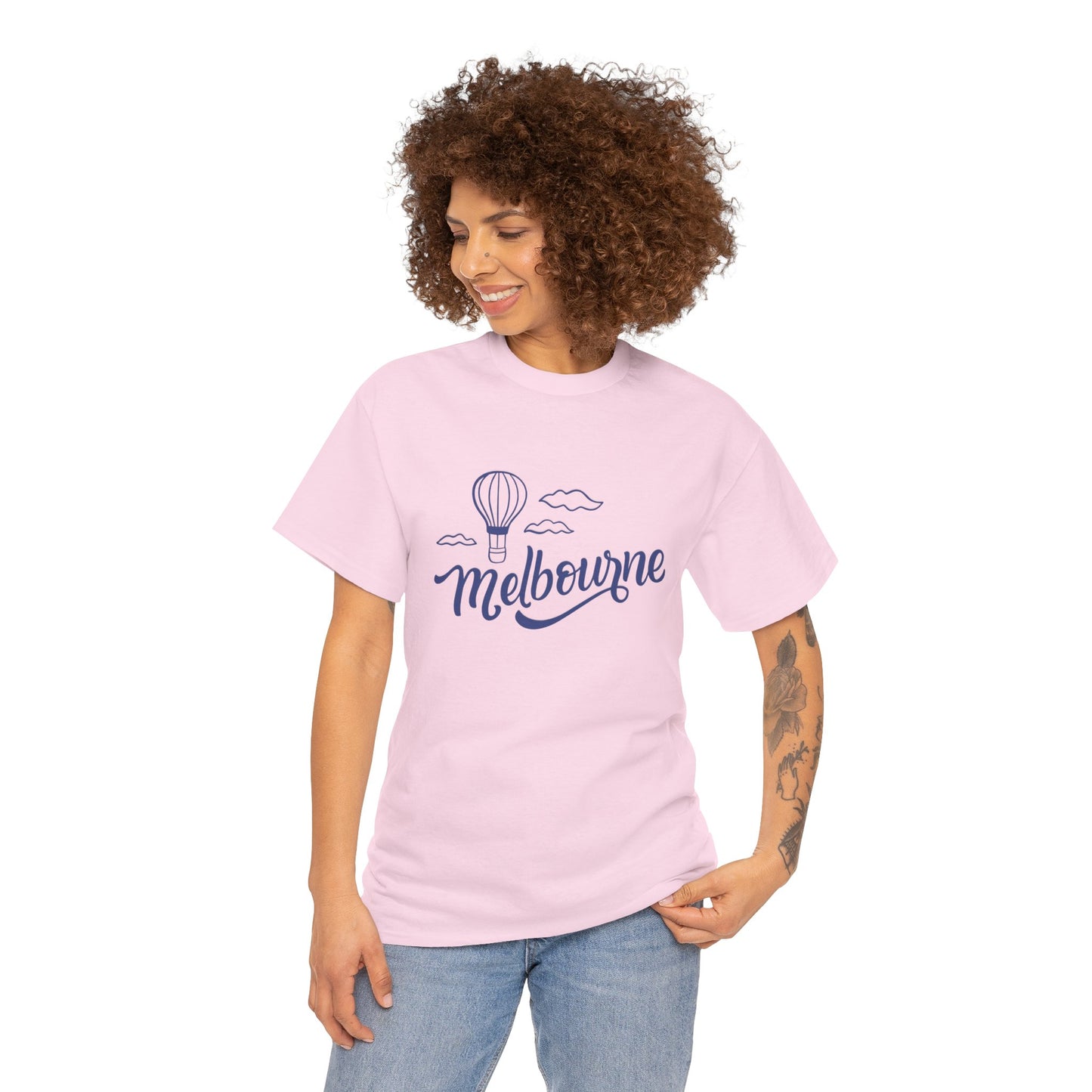 Melbourne Hot Air Balloon Unisex Heavy Cotton Tee - 12142