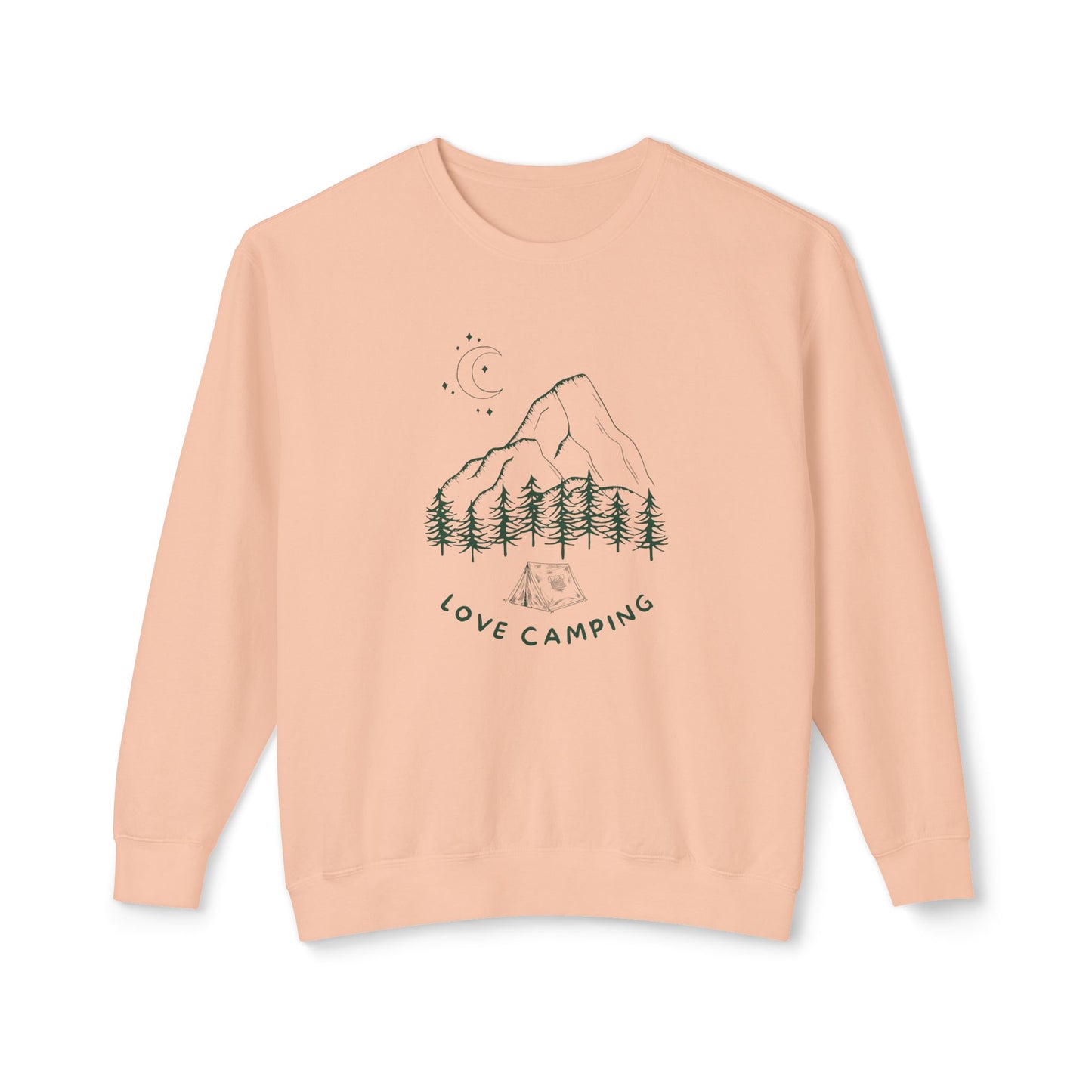 Love Camping - Unisex Lightweight Crewneck Sweatshirt - 10617