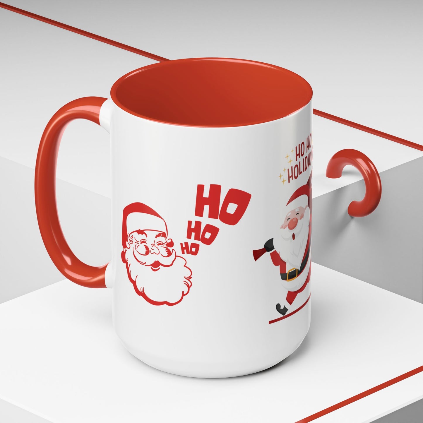 Santa, Ho Ho Holidays  - Accent Coffee Mug (11, 15oz)