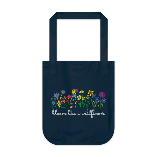 Organic Canvas Tote Bag | Wildflower Lovers