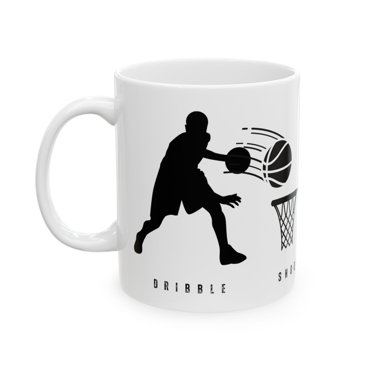 Dribble Shoot Score Repeat Mug | Basketball Lovers