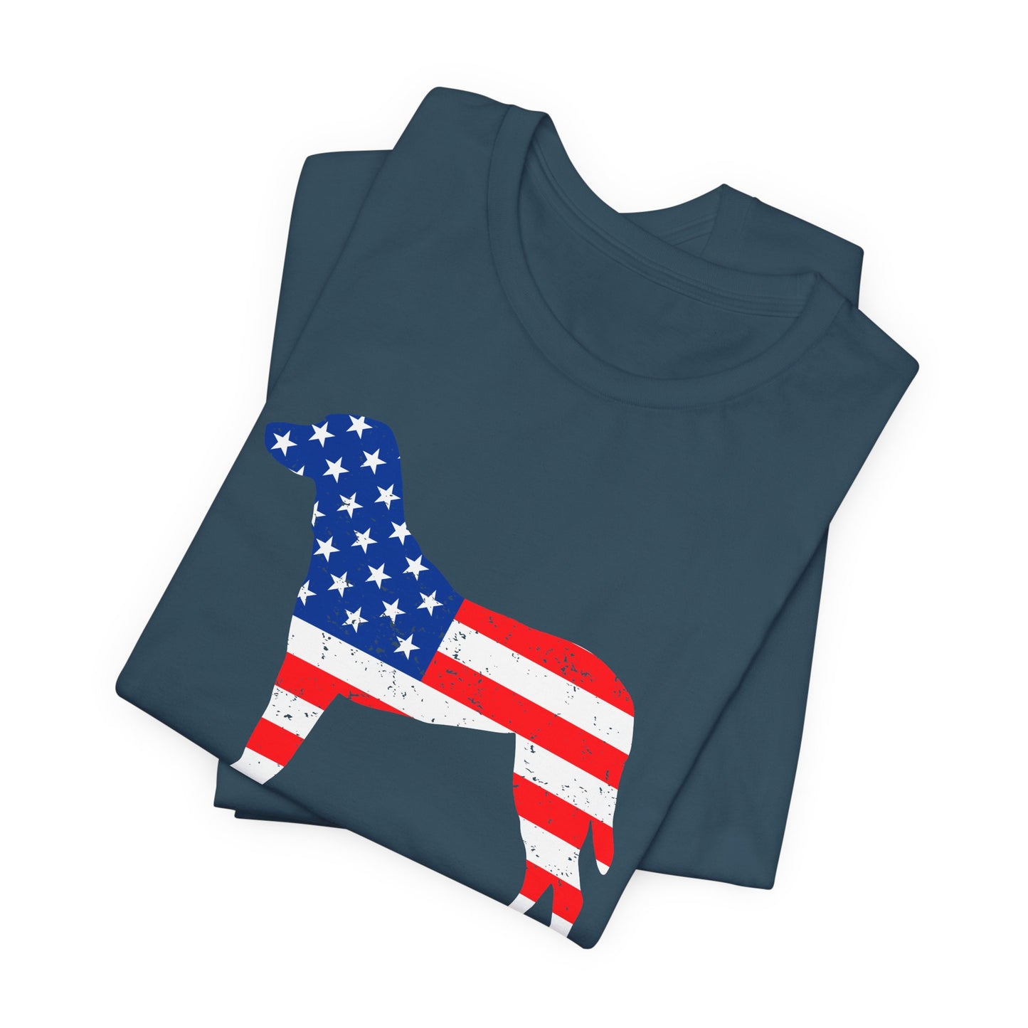Patriotic Dog Lover Tee | Off Leash Freedom T-shirt, Dog Graphic Shirt, Fourth of July Gift, Casual Wear, Pet Lover Apparel - 13790