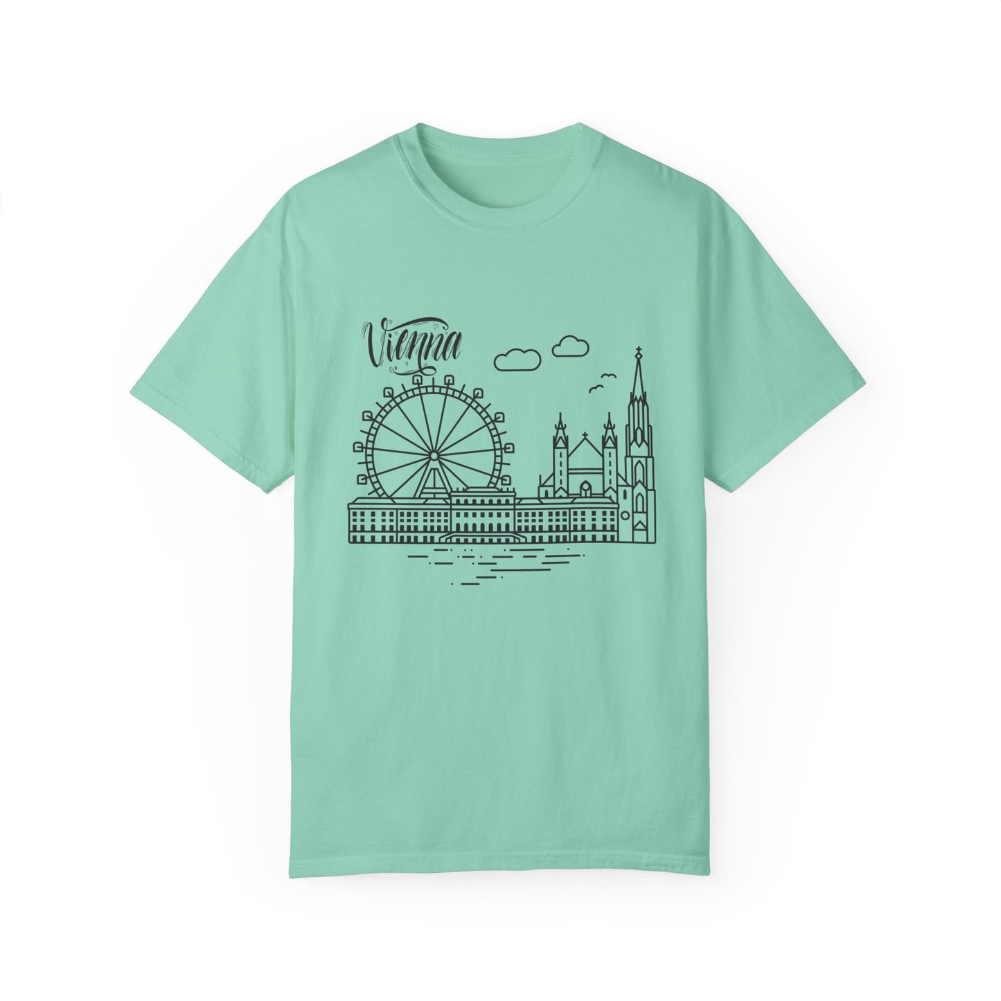 Vienna Unisex Garment-Dyed T-Shirt - Travel Souvenir Tee - 12205