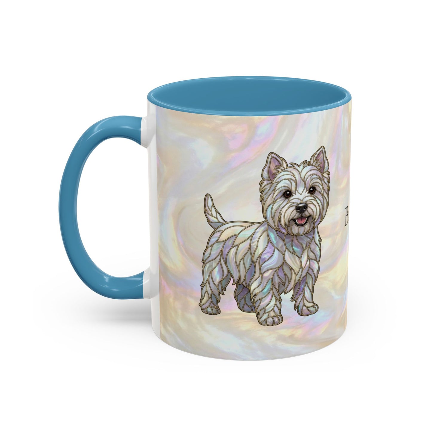 Westie Accent Coffee Mug – Stained Glass Design 11/15oz - 14650