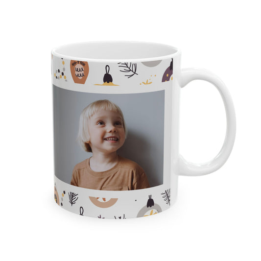 Noah's Christmas Mug, Photo & Name Customizable - Ceramic Mug, (11oz, 15oz) - 11061