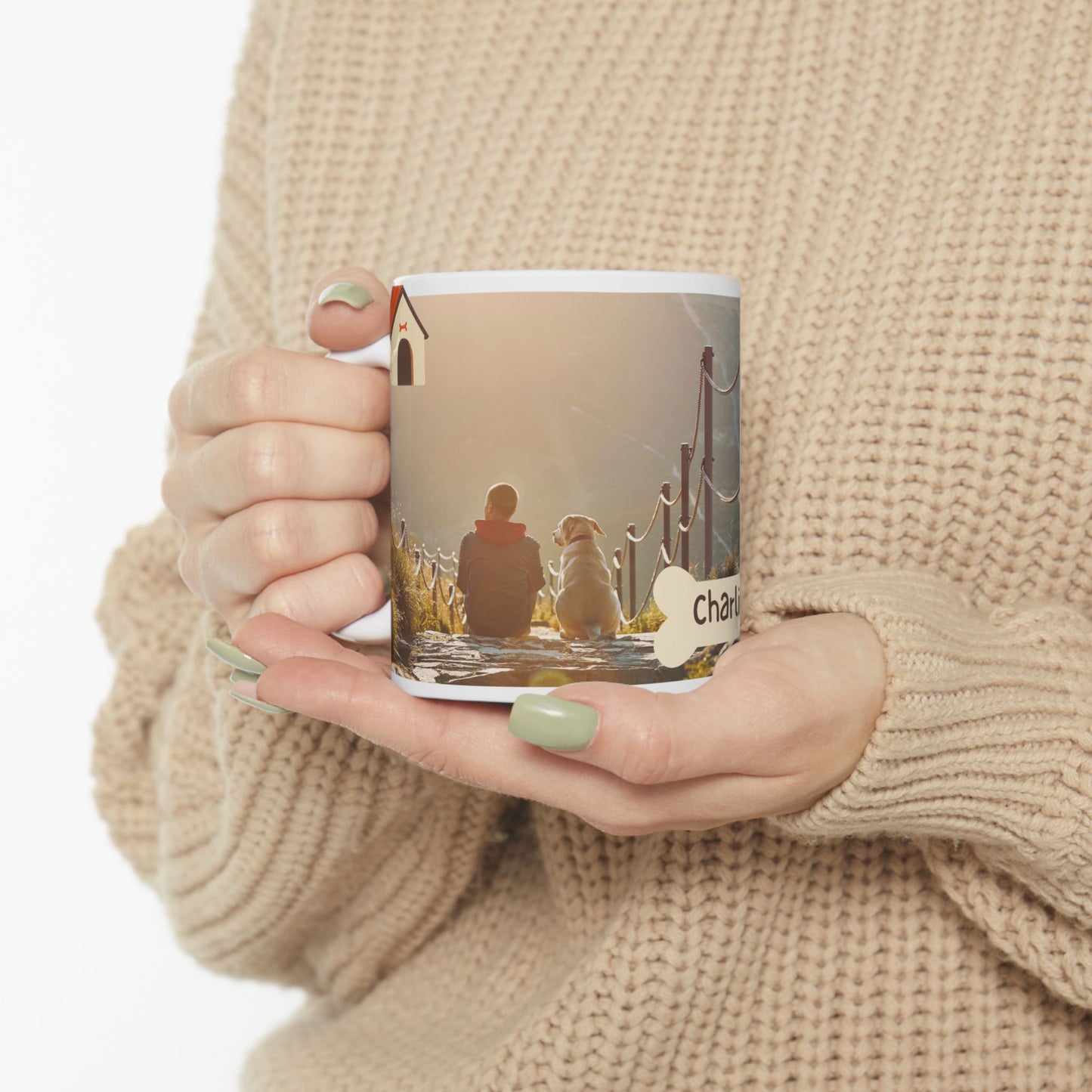 Personalized Pet Lover Mug, Dog Owner Gift, Custom Photo Cup, Cute Ceramic Drinkware, Unique Pet Memory - 14161