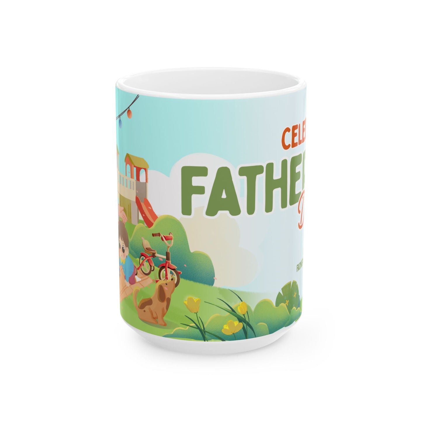 Happy Father’s Day Ceramic Mug - Celebrate Dad, Gift for Him, Father's Day Mug, Funny Dad Gifts, Unique Coffee Cup - 14066