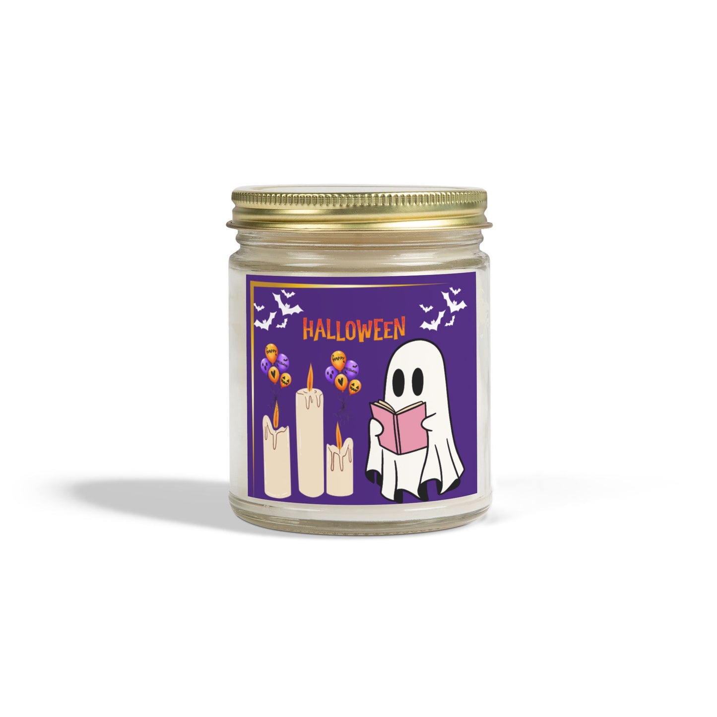 Halloween - Scented Coconut Apricot Candles (4oz, 9oz) - 14095