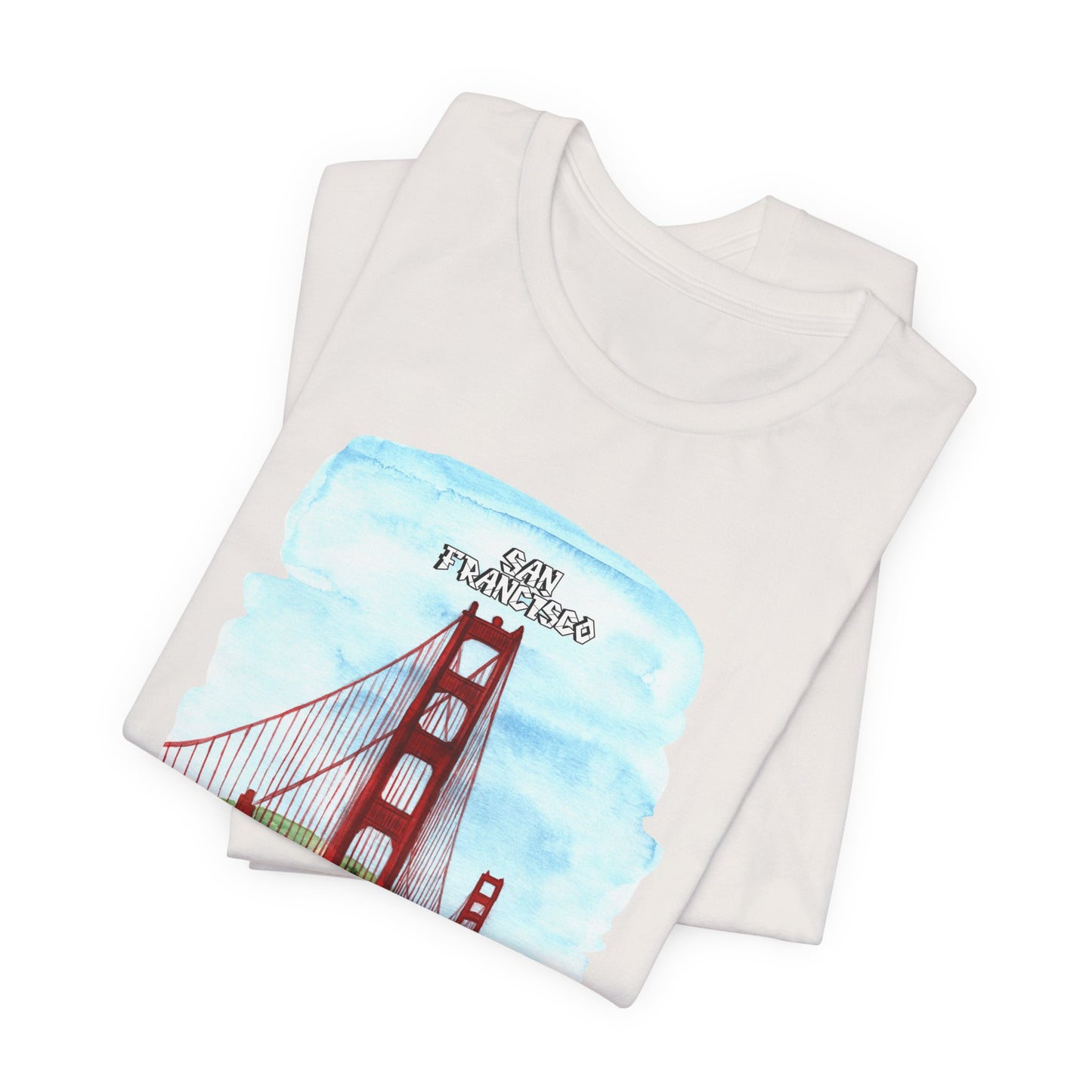 San Francisco Golden Gate Bridge Tee - Unisex Short Sleeve Jersey Shirt for Travel Lovers - 12203