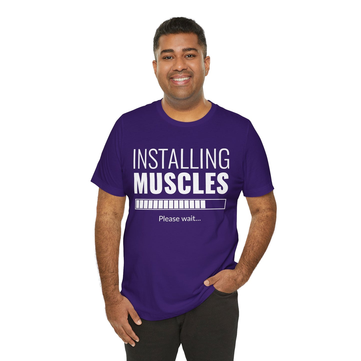 Gym: Installing Muscles  - Unisex Jersey Short Sleeve Tee