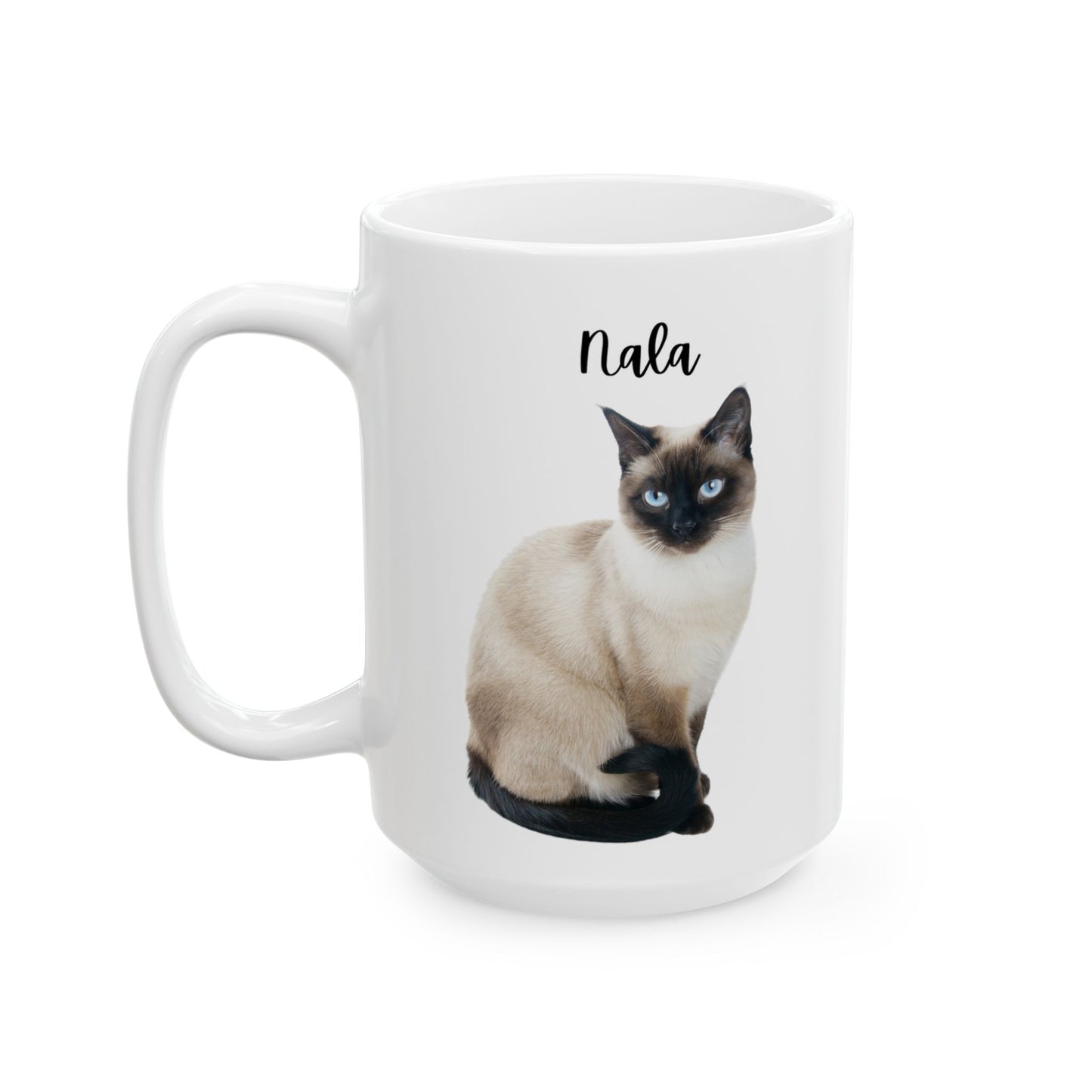 Ceramic Cat Mug, Cute Cat Coffee Cup, Pet Lover Gift, Animal Lover Mug, Funny Cat Lover Present - 14205