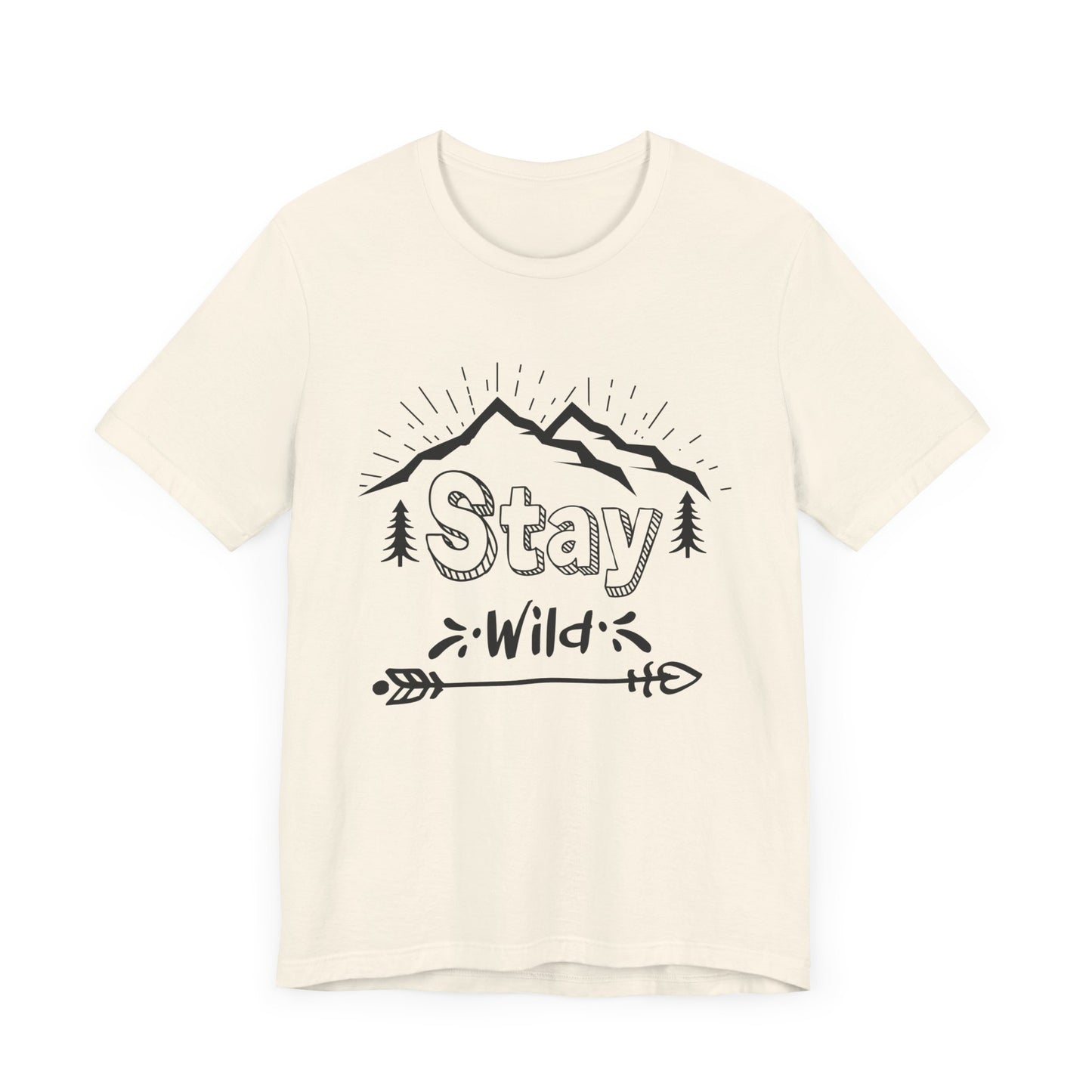 Camping: Stay Wild - Unisex Jersey Short Sleeve Tee