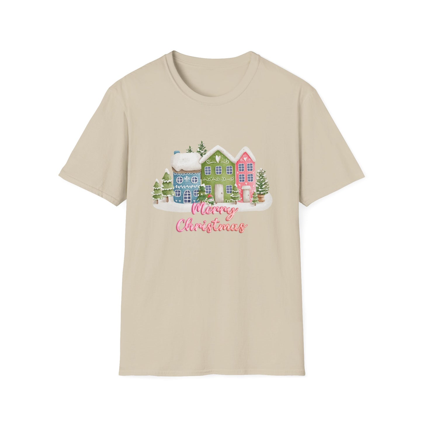 Christmas Houses - Unisex Softstyle T-Shirt - 10115