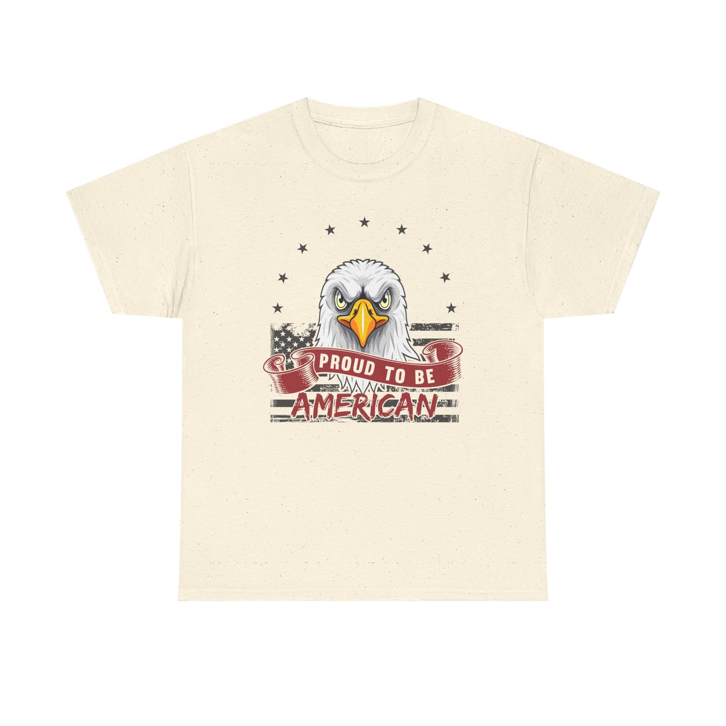 Proud to Be American Tee, Patriotic T-Shirt, USA Pride Shirt, Eagle Graphic Tee, Independence Day Gift, 4th of July Apparel - 13785