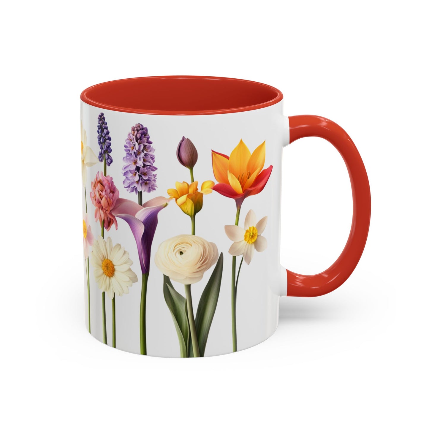 Bright Flowers - Accent Coffee Mug (11, 15oz) - 10400