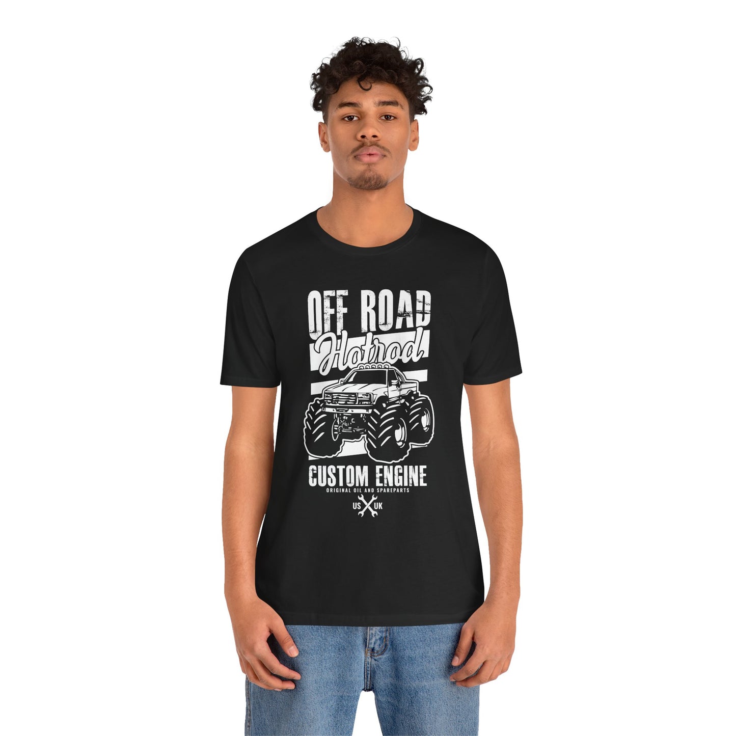 Off Road Hotrod, Custom Engine - Unisex Jersey Short Sleeve Tee - 13010