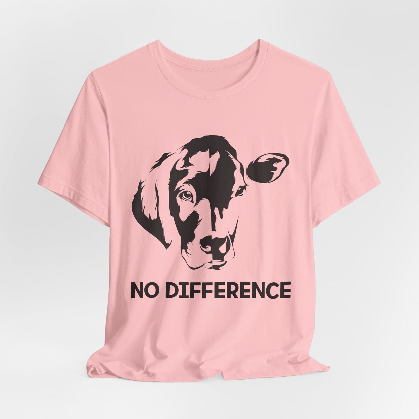 Vegan: No Difference - Unisex Jersey Short Sleeve Tee - 12422