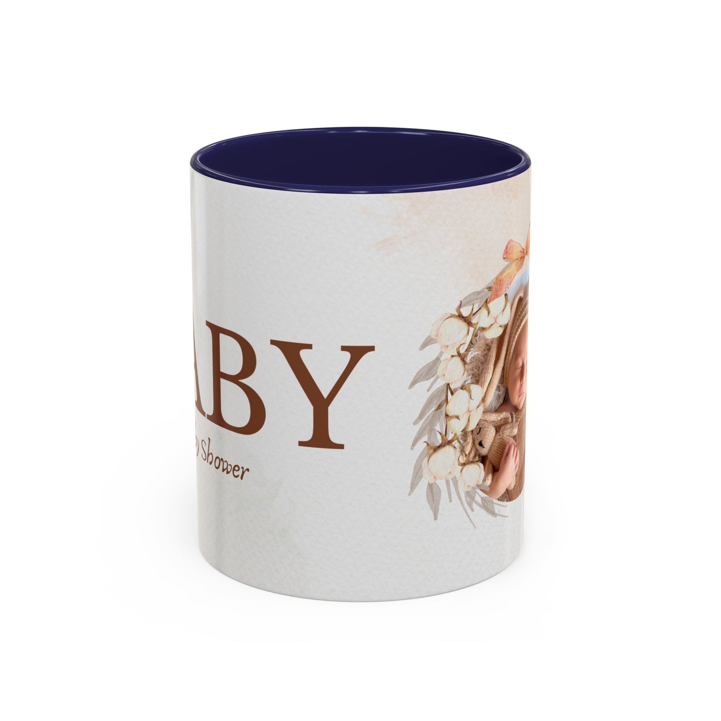 Oh Baby, Samira's Baby Shower, Customizable - Accent Coffee Mug (11, 15oz) - 10882