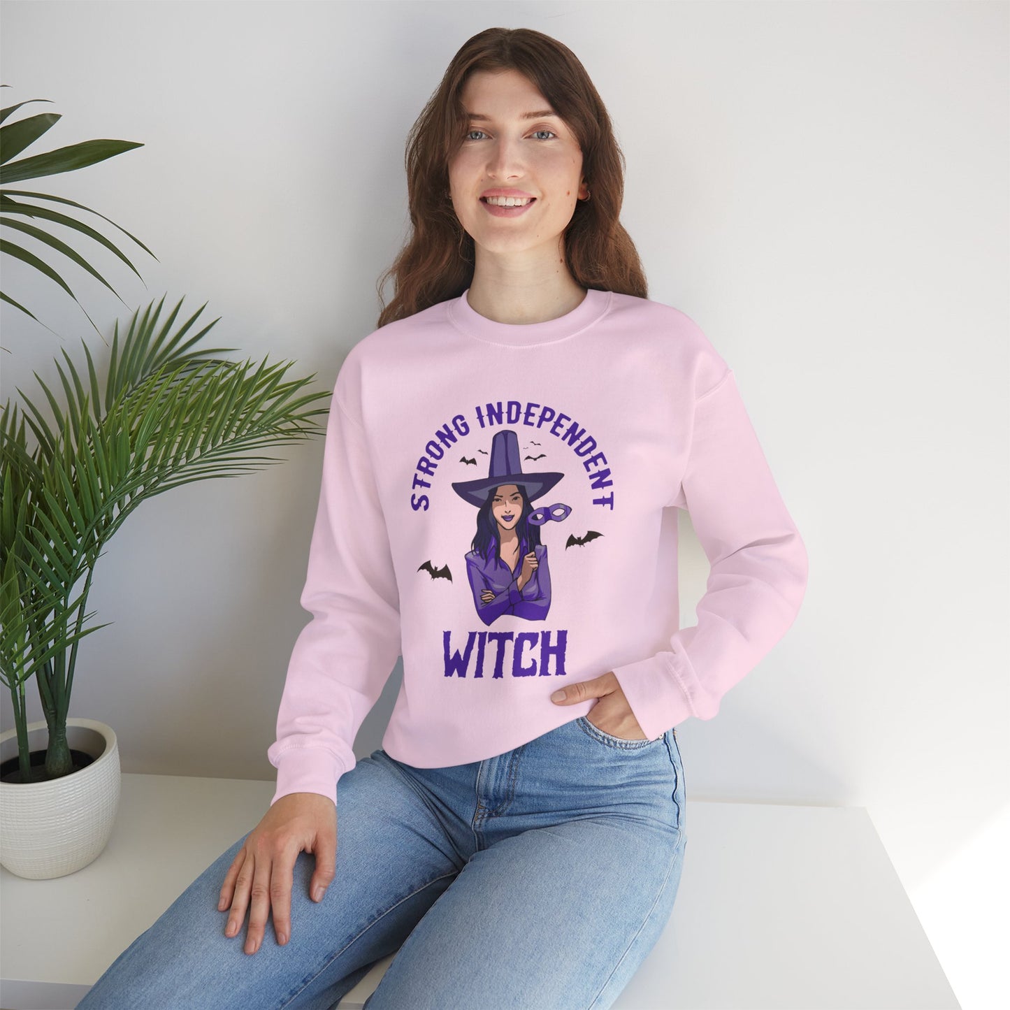 Strong Independent Witch - Unisex Heavy Blend™ Crewneck Sweatshirt