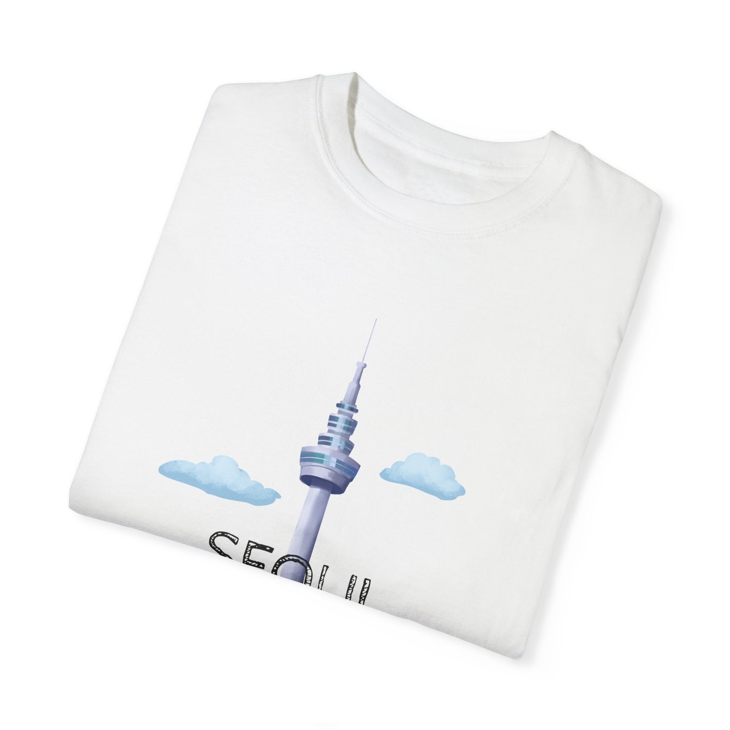 Seoul Skyline Unisex T-Shirt - Casual Travel Tee - 12046