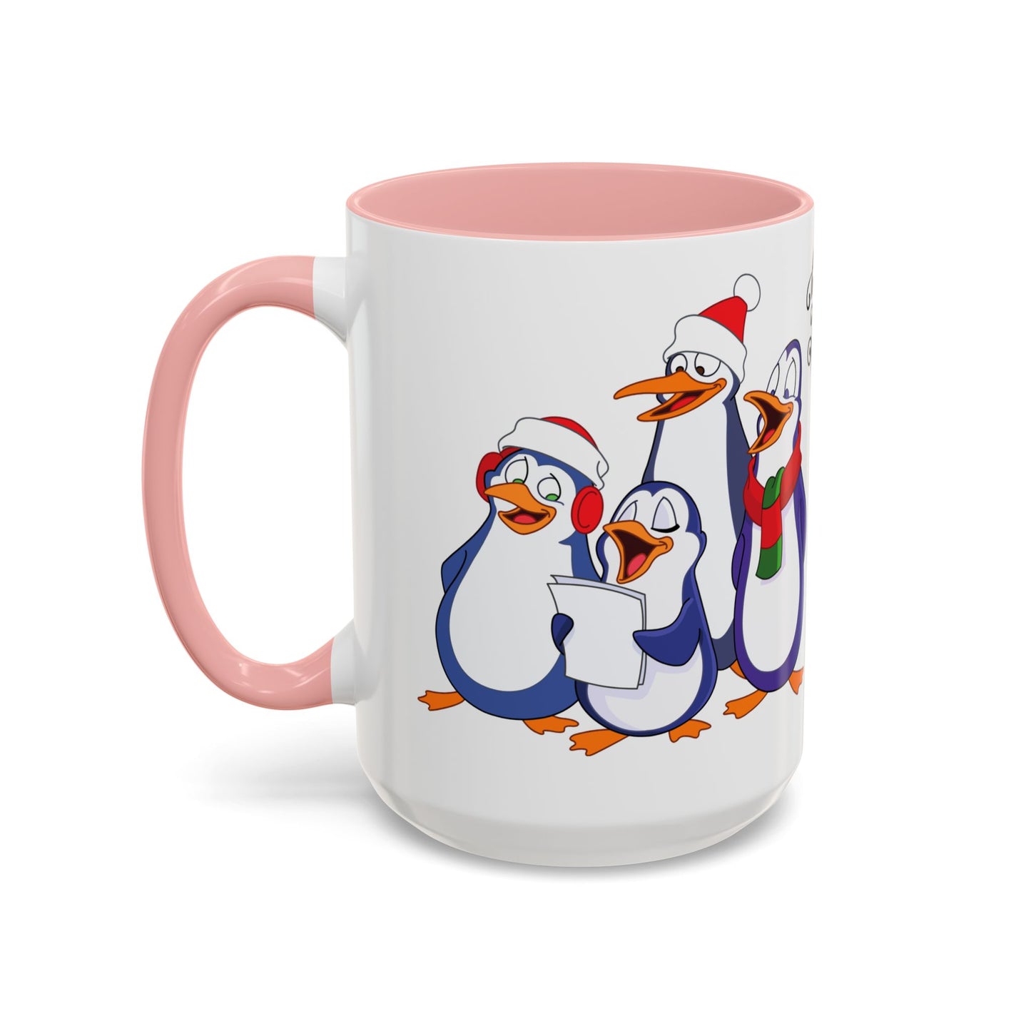 Penguins, Happy New Year - Accent Coffee Mug (11, 15oz) - 10291