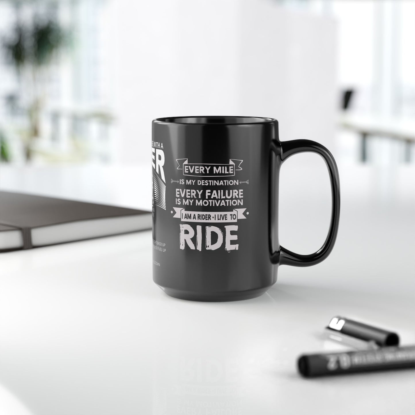 10 Reasons To Be With A Biker - Black Mug (11oz, 15oz)