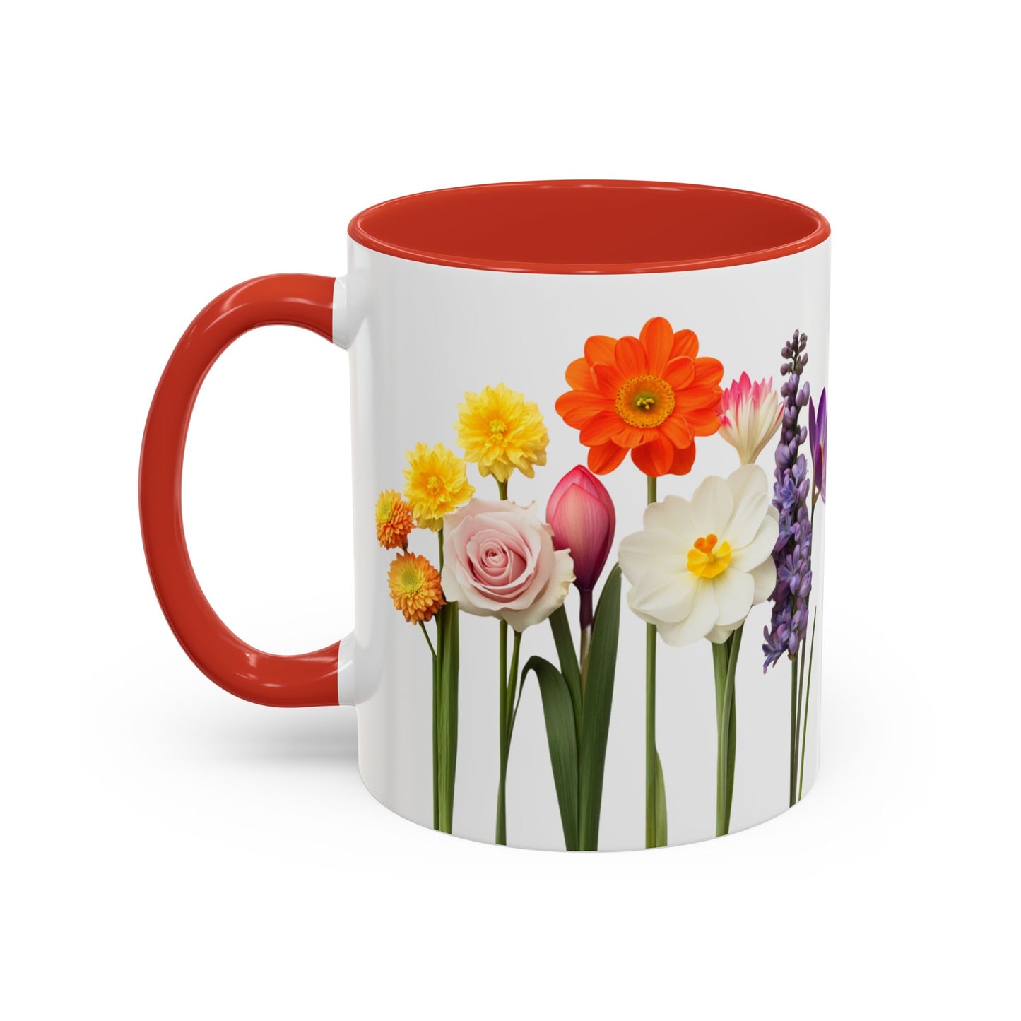 Bright Flowers - Accent Coffee Mug (11, 15oz) - 10400