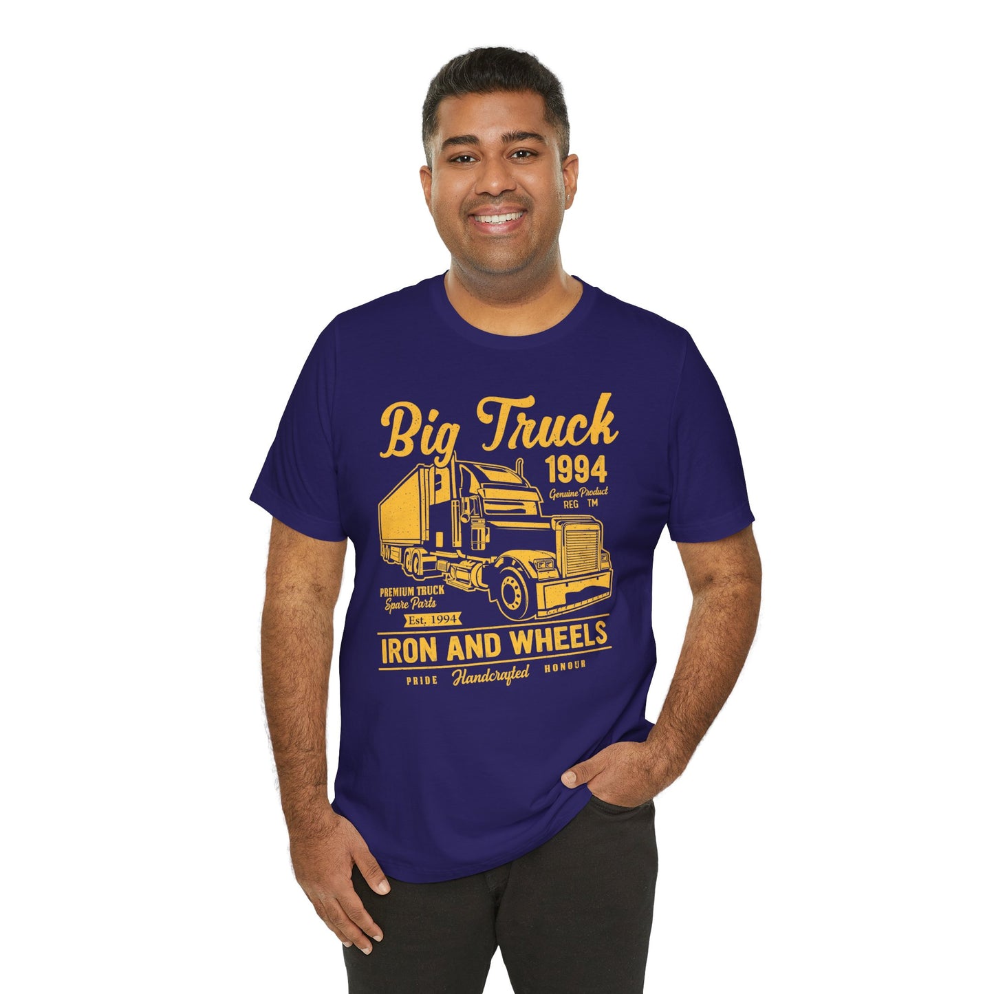 Car & Truck: Big Truck, Iron & Wheels - Unisex Jersey Short Sleeve Tee - 12572