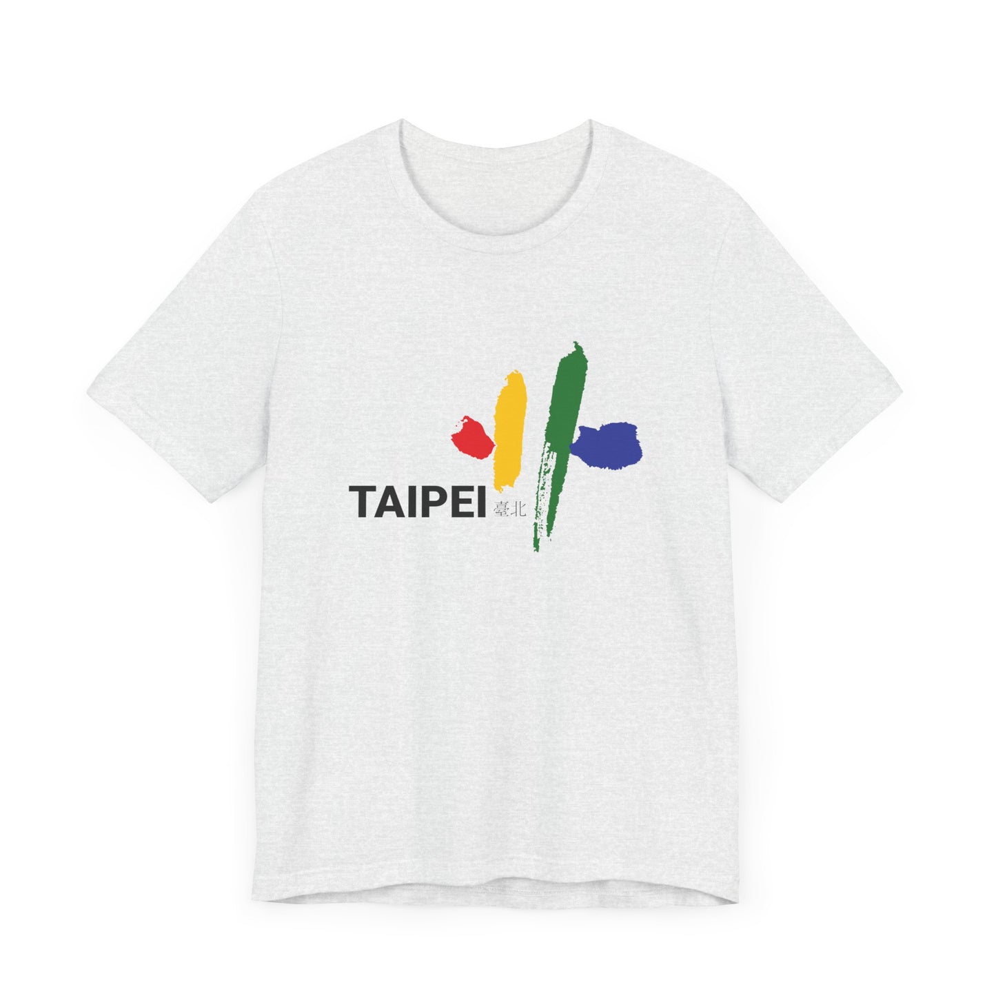 Taipei Artistic Unisex Tee - Colorful Graphic Short Sleeve Shirt - 12245
