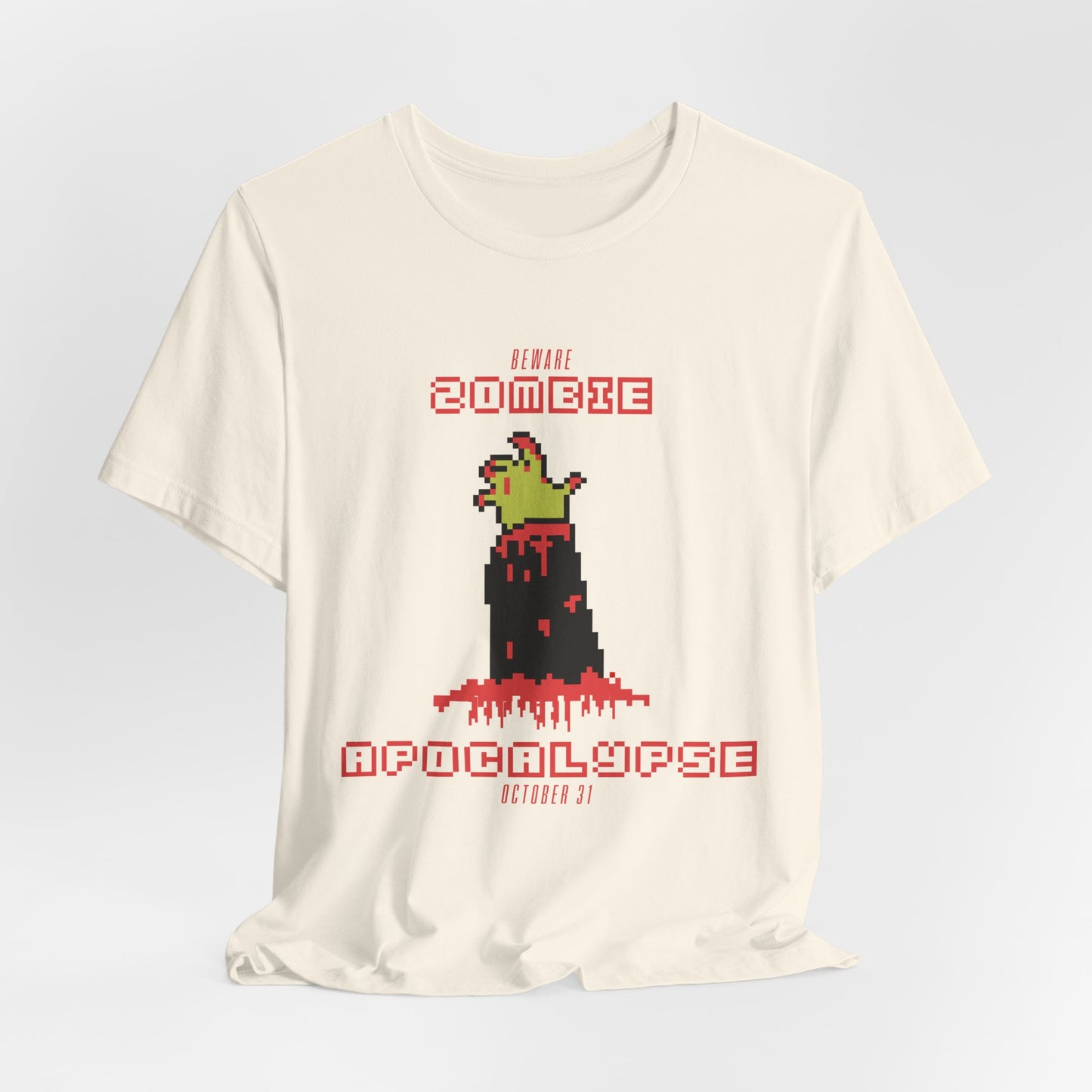 Halloween: Beware, Zombie Apocalypse - Unisex Jersey Short Sleeve Tee - 12667