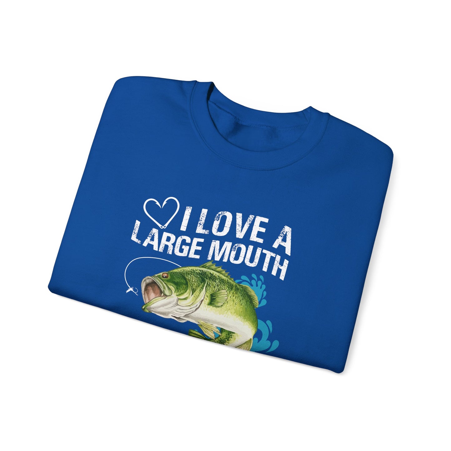 I Love A Large Mouth On My Rod - Unisex Heavy Blend™ Crewneck Sweatshirt - 12327