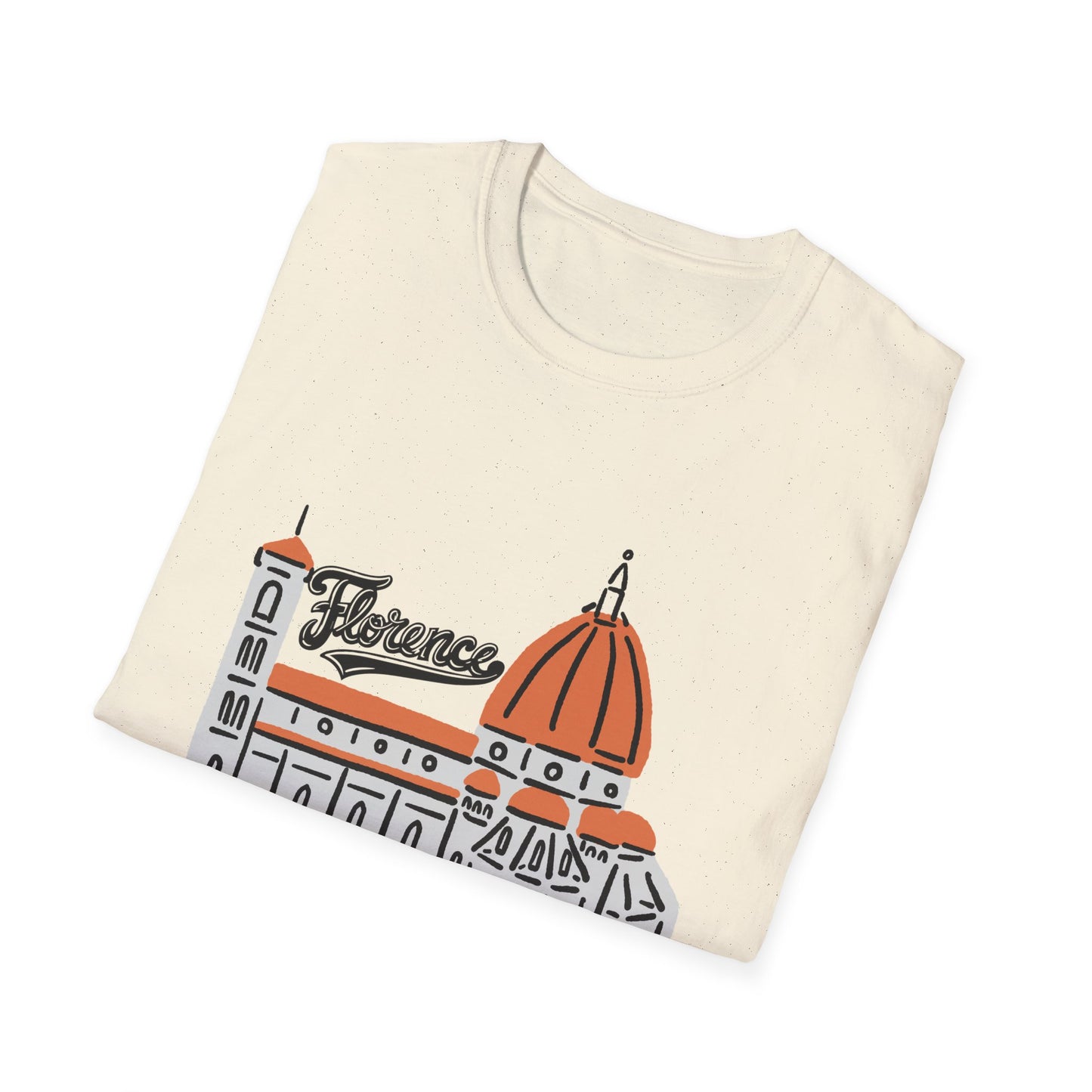 Florence Unisex Softstyle T-Shirt - Casual Travel Tee - 12208